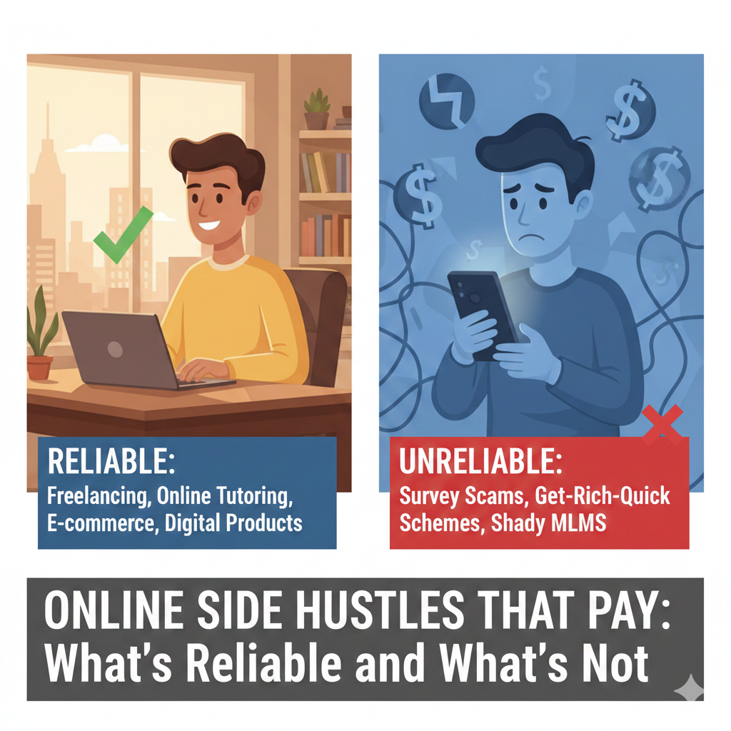 Online Side Hustles That Pay: What’s Reliable and What’s Not