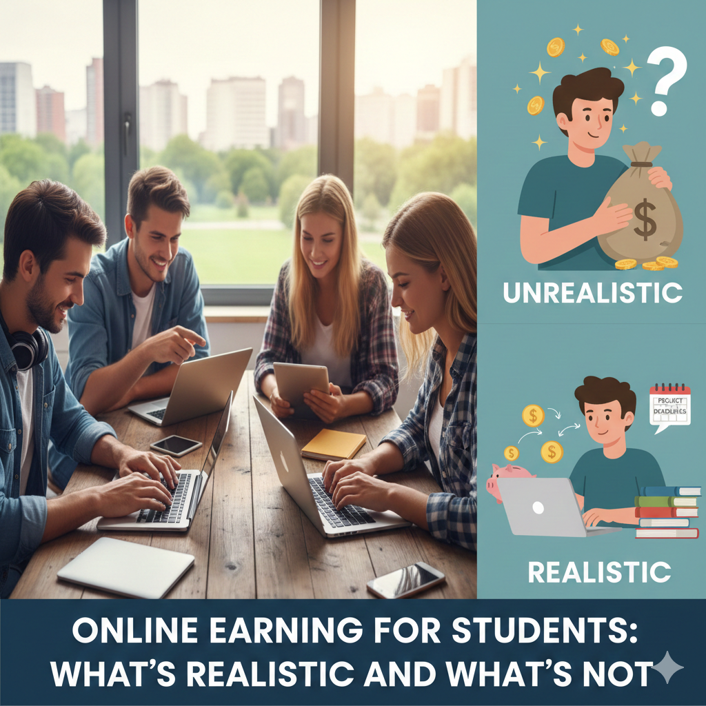 Online Earning for Students: What’s Realistic and What’s Not