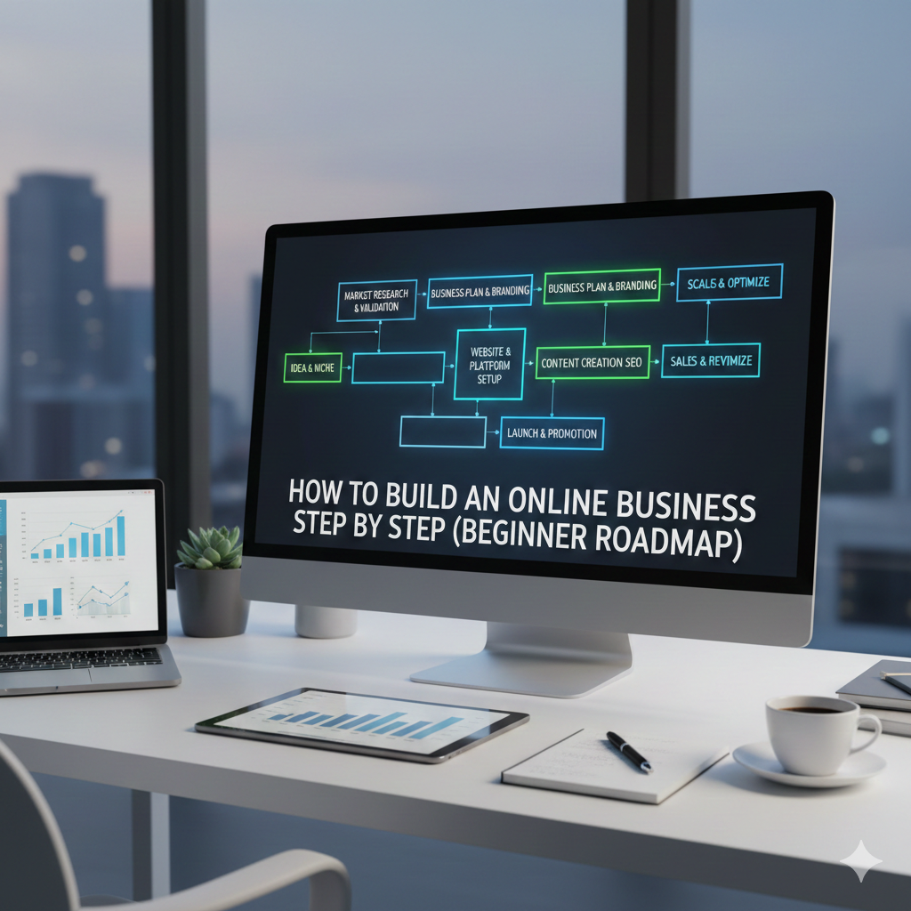 How to Build an Online Business Step by Step (Beginner Roadmap)